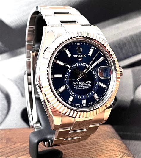 rolex sky dweller blau listenpreis|rolex sky resident.